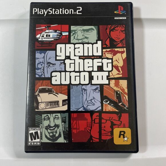 Video Games Consoles Grand Theft Auto Iii Playstation 2 Ps2 M 